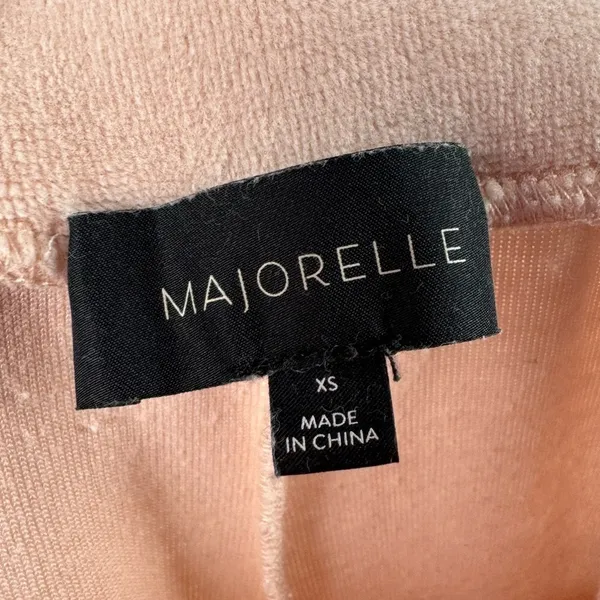 Majorelle Cameo Velour Pant‎ in Pink Dust Size Extra Small - Image 4