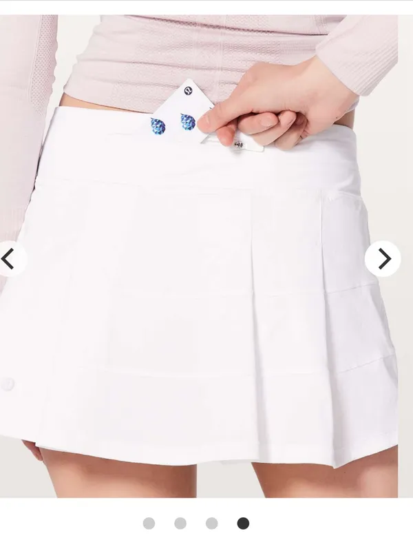 Lululemon Pace Rival Skirt White - Image 4