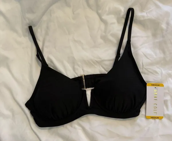 NWT Anne Cole V Wire Elongated Underwire Top - Image 2