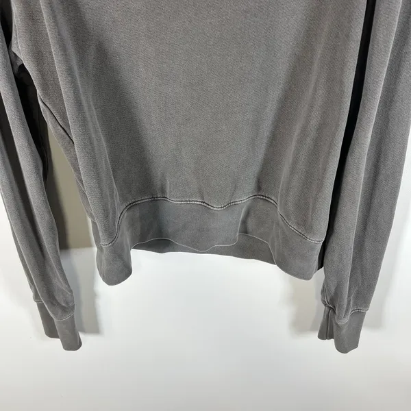 Sundry Crop‎ Three Quarter Zip Up Sweat Shirt Long Sleeve Gray Size 3 Large - Image 9