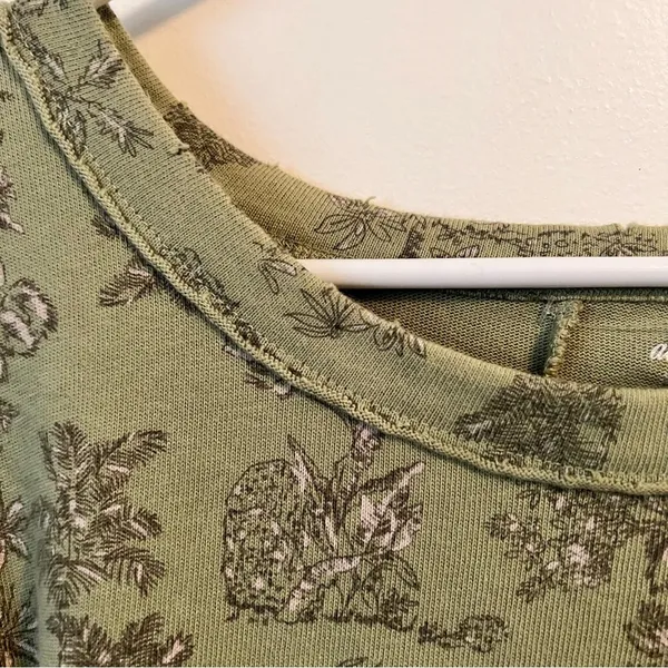 Aerie Womens Oversized Sleeveless Round Neck Cropped Pullover Sweatshirt Sz L - Image 6