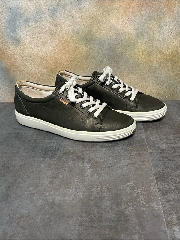 Ecco Soft 7 Women's Deep Green Leather Sneakers Size 10 - Image 2