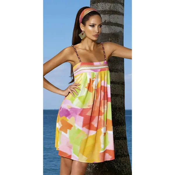 Maryan‎ Mehlhorn Abstract Print Mini Dress Luxury Resortwear Size Large - Image 8