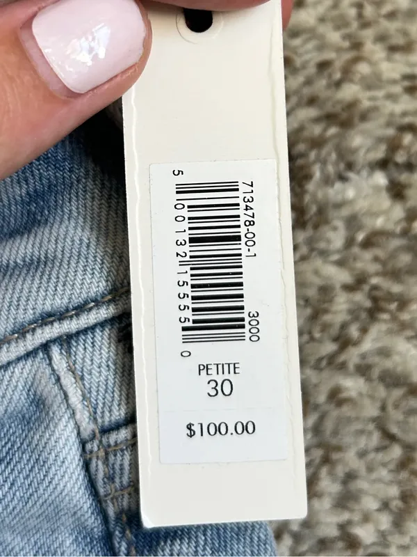 NWT Banana Republic Light Blue Mid Rise 90s Relaxed Straight Jeans Denim Casual - Image 5