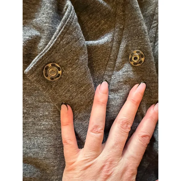 Lululemon‎ Jacket Women 6 Gray Thats A Wrap Heathered Snow Slub Cardigan Jacket - Image 14