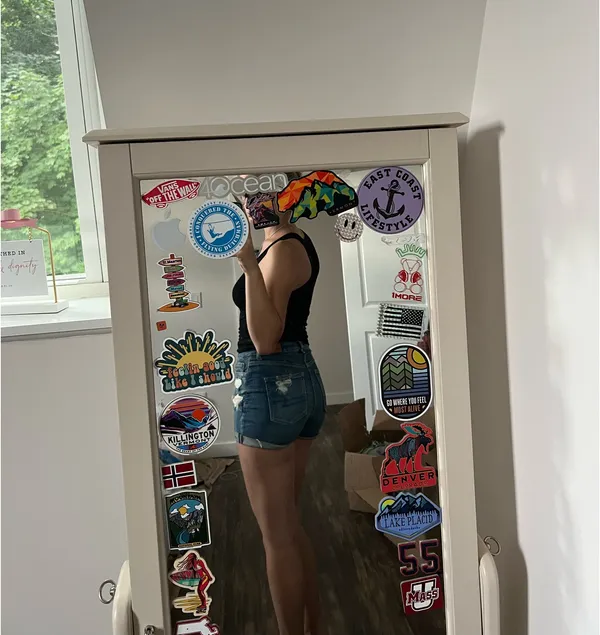 American Eagle Ripped Jean Shorts - Image 2