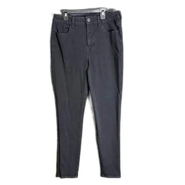 American Eagle Womens Size 12 Long The Dream Jean Black High Rise Jegging Skinny - Image 2