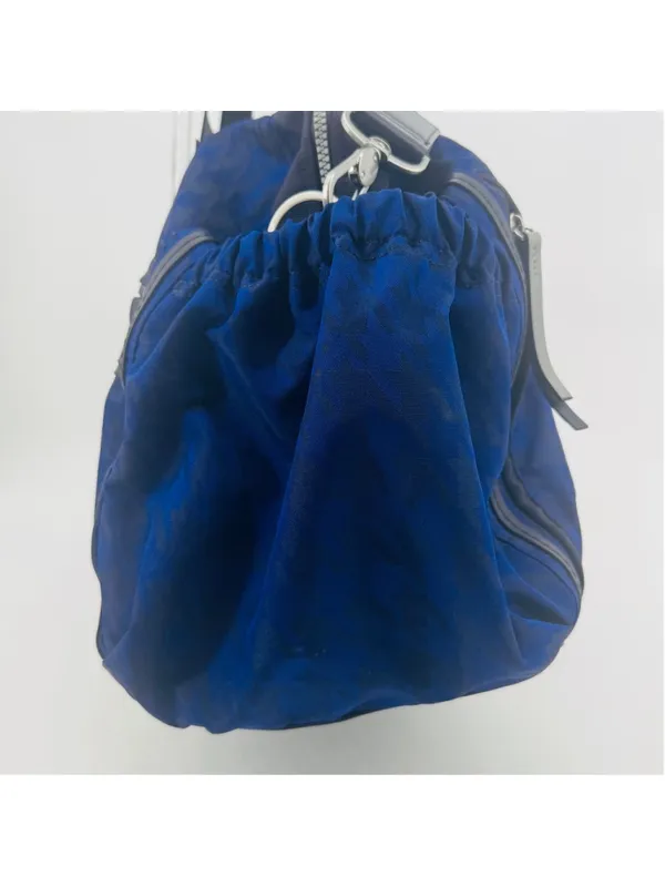 Lululemon Athletica Weekend Warrior Travel Duffel Bag Blue Black Houndstooth - Image 6