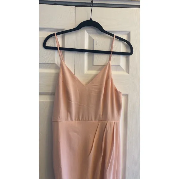 Showpo‎ Lucky Day Maxi Dress Womens Size 8 Blush Pink Formal Wedding Guest Crepe - Image 2