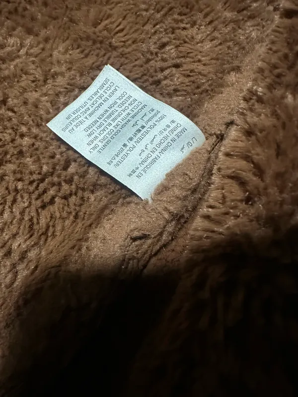 Style & Co Brown Faux Shearling Aviator Jacket - Image 4