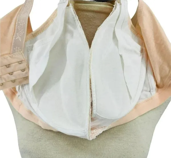 Momma's Comfy Maternity Bra Peach Cotton Xlarge - Image 9