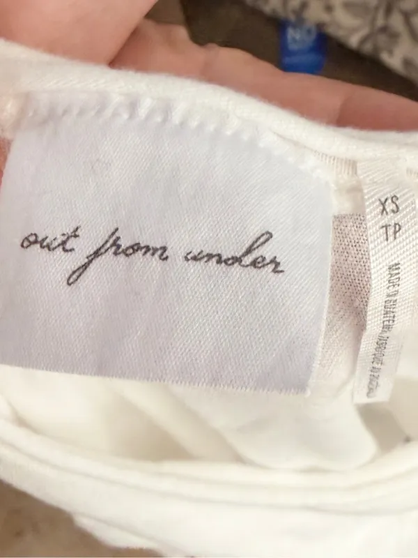 Out From Under White Cotton T-Shirt nwot - Image 4