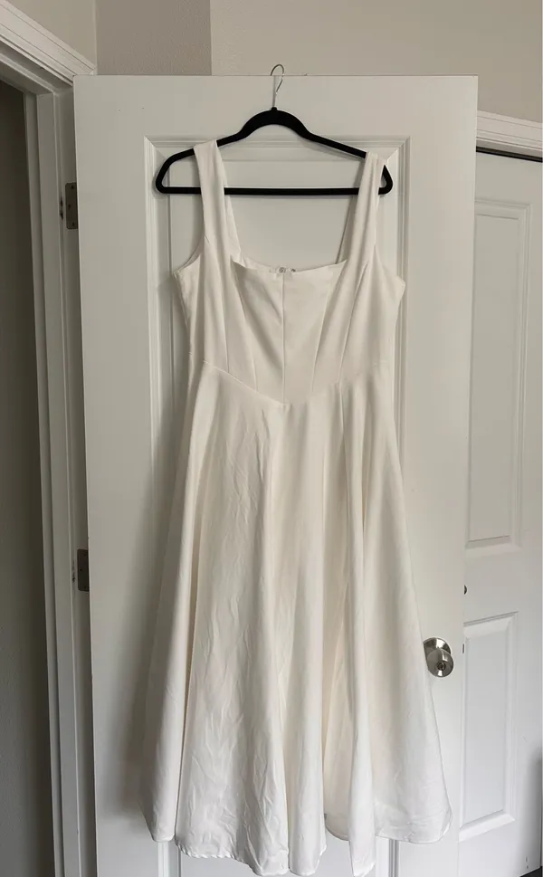 New Showpo Bernie Midi Square Neck Dress Size Large MSRP $139 - Image 8