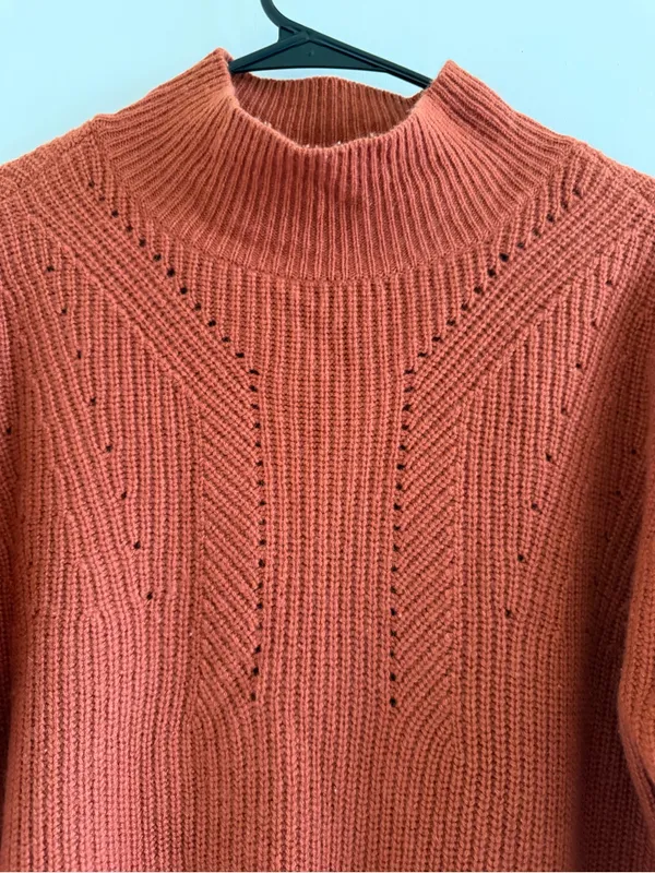 Cashmere charter club luxury mock neck sweater fall cozy - Image 4