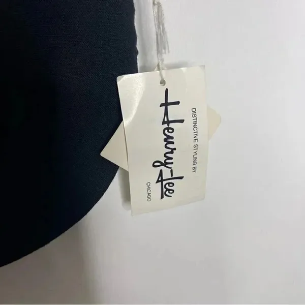 Heury Lee Black Vintage Short Sleeve Blouse Bow Button Size 12 NWT - Image 6