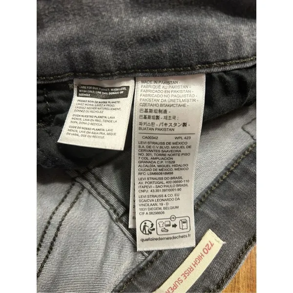 LEVI’S 720 HIGH RISE SUPER SKINNY Jeans - W28 L30 - Great Condition - Women’s - Image 5