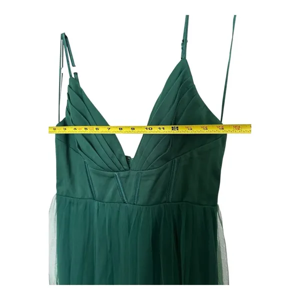 Maniju Green Maxi Dress Color EMERALD Style MF21427 Size L - Image 7
