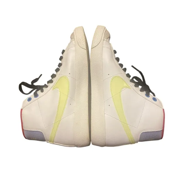 Nike Blazer Mid‎ 77 Youth Size 6.5Y White/Hyper Royal Volt/Hibiscus DV2234-100 - Image 6