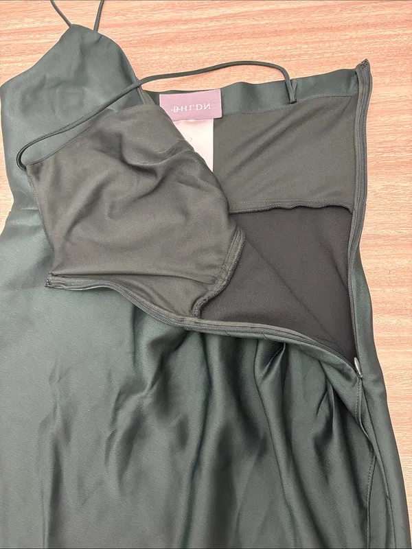 BHLDN Sleeveless Maxi Formal Dress Women Size 4 Dark Green - Image 6