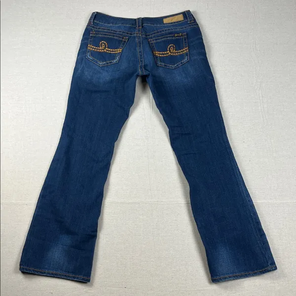 Seven7 Dark Blue Bootcut Jeans Size: 10 - Image 5