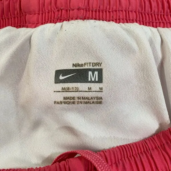Nike FitDry Tempo Running Shorts Women’s Medium Red Yellow Trim Activewear - Image 3