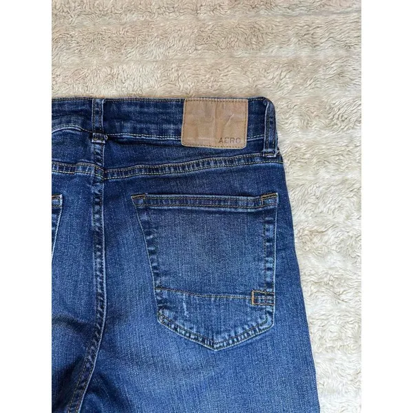 Aeropostale classic dark wash mid-rise skinny jeans Size 29/32 - Image 6