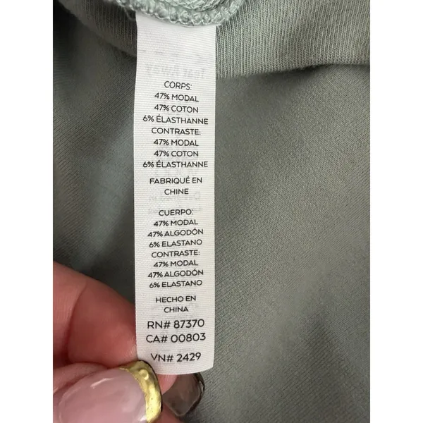 Alo Yoga Double Take Pullover Sweatshirt Green Women's Size XS - Image 12