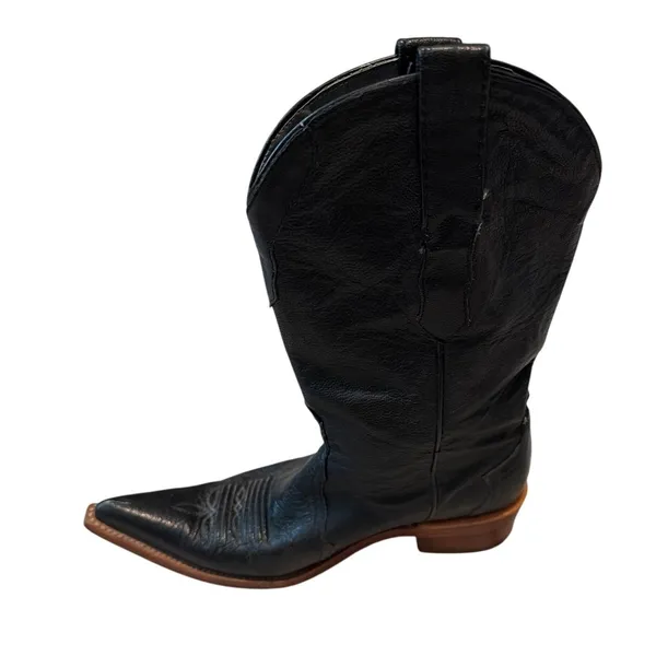 Los Altos Western Cowboy Boot Women's US Size 9 M RIGHT BOOT ONLY Ostrich - Image 3