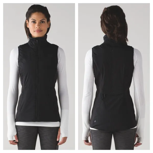 Lululemon Run For Cold Vest Black Women's 4 PrimaLoft Insulated Water Repellent - Image 6