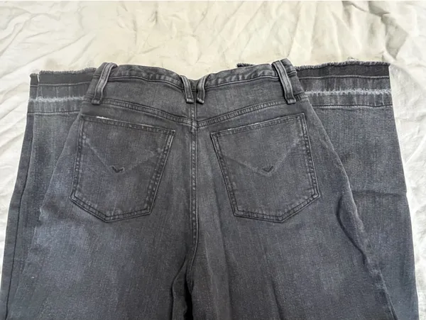 Black Hudson Wide Leg Flare Jeans - Image 3