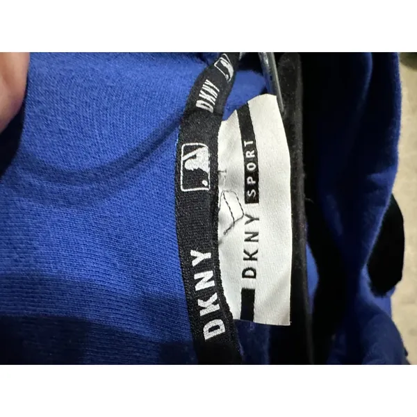 DKNY Sport Chicago Cubs Hoodie Cropped Royal‎ Blue MLB Graphic Sweatshirt L/XL - Image 5