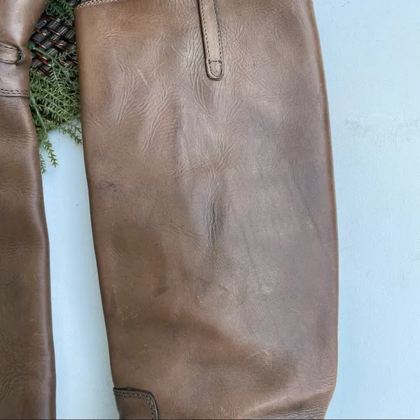 FRYE Women’s Shoes Lindsay Boots Leather Tall Brown Strap Size 7 - Image 5