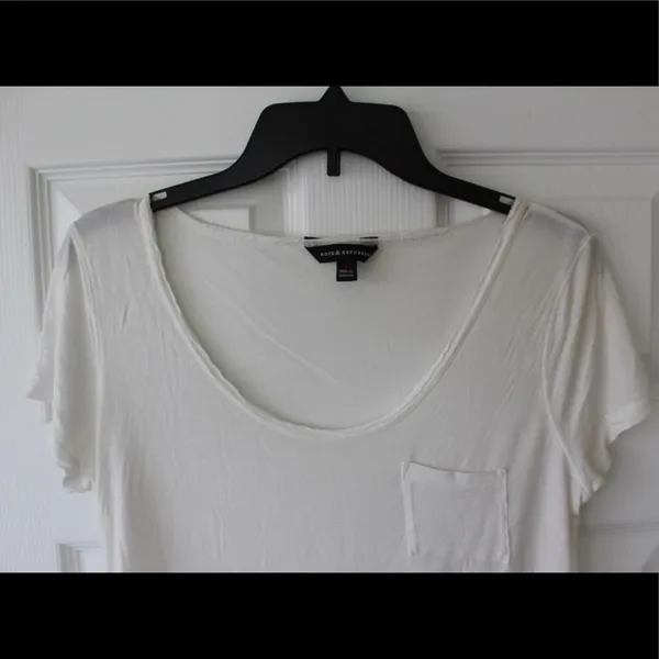 Rock & Republic white casual one pocket t - Image 2
