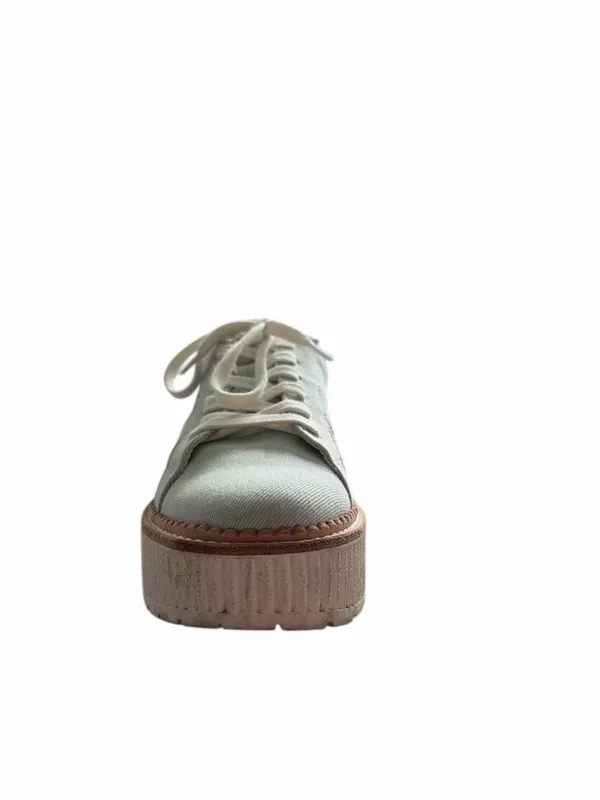 Dolce Vita Tiger Platform Sneaker Light Blue & Ivory Size 8.5 - Image 5