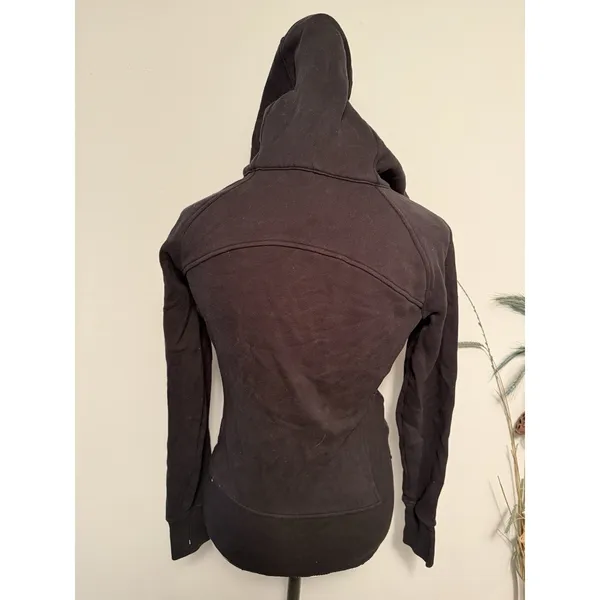 Lululemon Scuba Full-Zip Hoodie Black Size 6 Women's Flaw‎ - Image 6