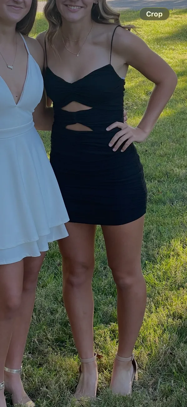 Lulus Black Mini Dress - Image 4