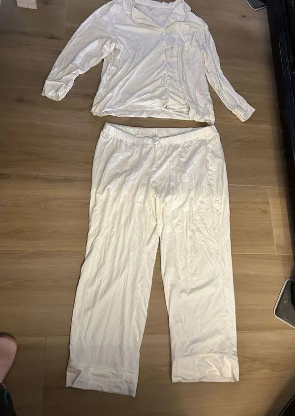 NEW Cotton Modal Shirt & Full-Length Bottom Pajama Set 2X - Image 7