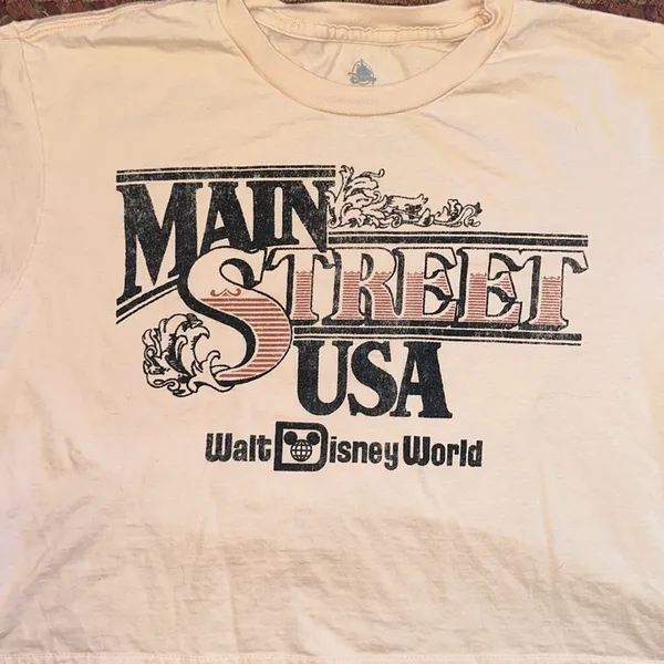 Main Street Usa Walt Disney World Crop Top Tee - Image 3