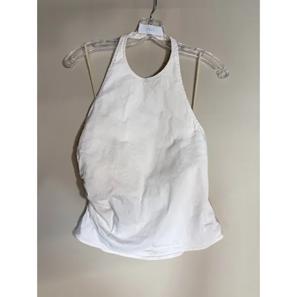 A.L.C. Sylvie Linen-Blend Halterneck Top Size 10 - Image 2
