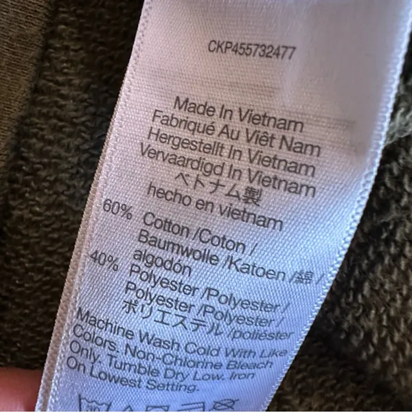 Madewell Women's Olive Green Hoodie - Image 4