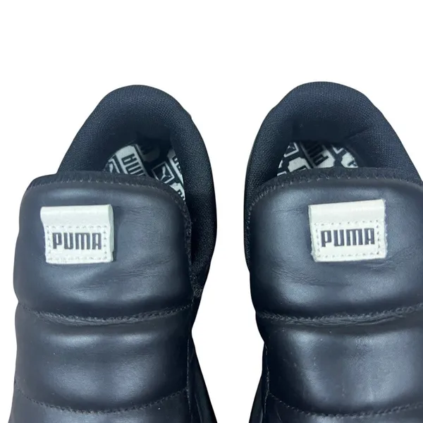Puma Mayu Puffy Quilted Platform Slip On Sneakers Black Streetwear Size 8 - Image 5
