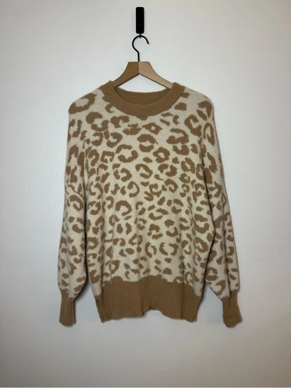 Aerie‎ Leopard Buttercream Sweater - Image 2