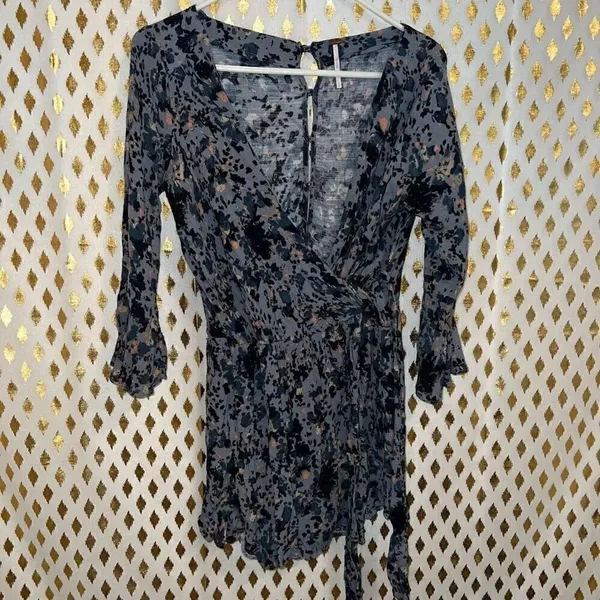 Free People All The Right Ruffles Romper size S - Image 3