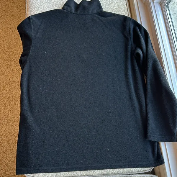 Patagonia Synchilla Women’s 1/4 Zip Black Fleece Pullover size L - Image 7