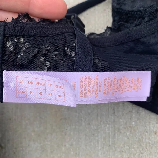 Savage X Fenty Large Black Lace Fast Lane Fashion Bralette - Image 8