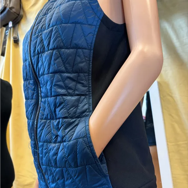 Chico's Blue Quilted Vest‎ - Image 2