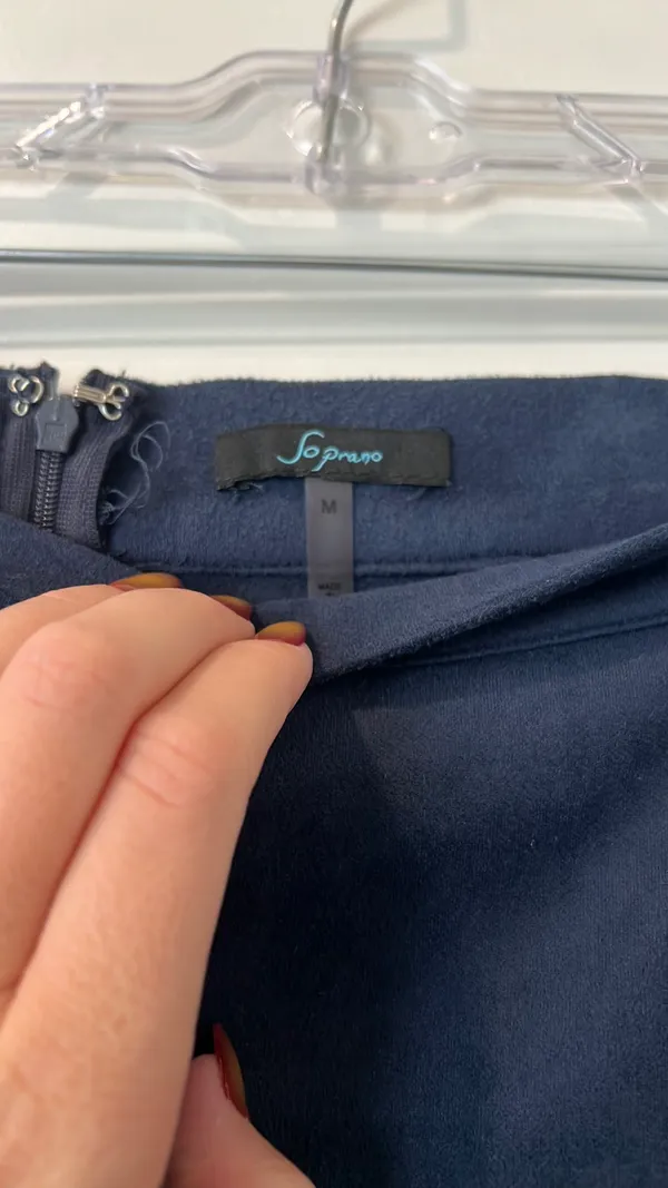 Boutique Navy Blue Skirt - Image 2