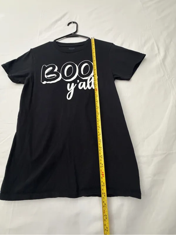 Gildan Unisex Black “BOO y’all” Halloween Graphic Tee Size S(A760) - Image 4