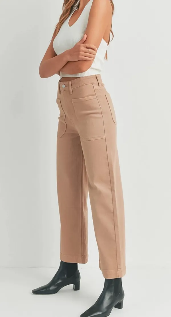 JBD Jeans Wide Leg Patch Pocket Jeans - Image 3