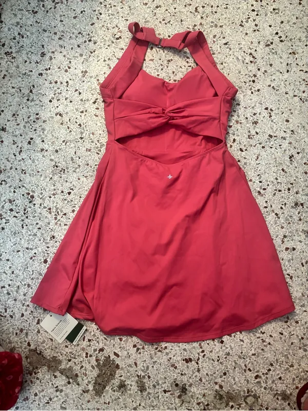 NWT halara softlyzero airy backless twisted flare active dress Sma - Image 5
